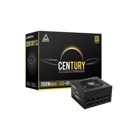 Блок питания 550Вт Montech CENTURY 550W (ATX 2.43,APFC,120мм,2PCI-E,8SATA,80+Gold,полностью модульный)[CENTURY550]