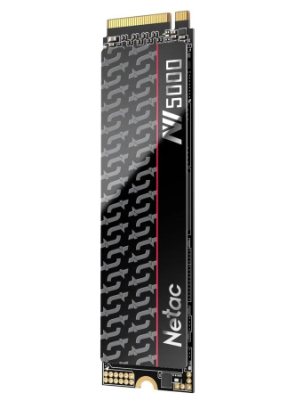 SSD-накопитель M.2 500Гб Netac NV5000t [NT01NV5000t-500-E4X](3D NAND,NVMe,4800/2700 Мб/с,радиатор