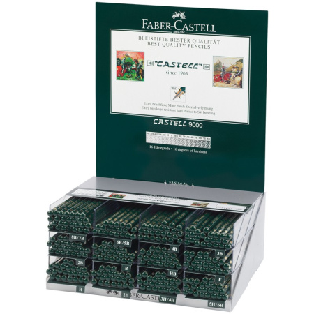 Карандаш ч/гр. Faber-Castel "Castell 9000" ассорти (119061)