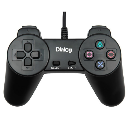 Геймпад Dialog GP-A01 проводной, для РС, 10 кнопок, кабель 1.8м, Black Геймпад Dialog GP-A01 проводной, для РС, 10 кнопок, кабель 1.8м, Black