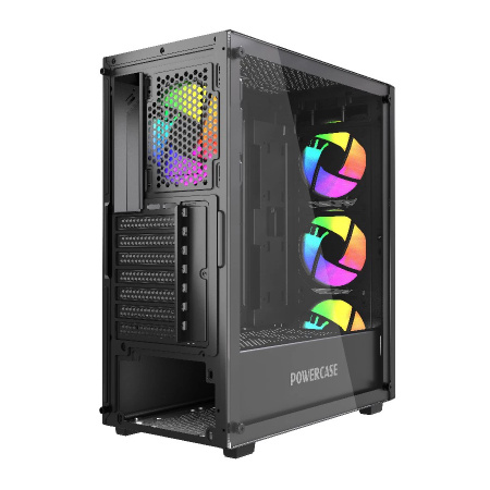 Корпус ATX Б_БП Powercase Mistral S4B (USB, Audio,TG, 4x120mm FRGB, черный)[CMSB-L4]