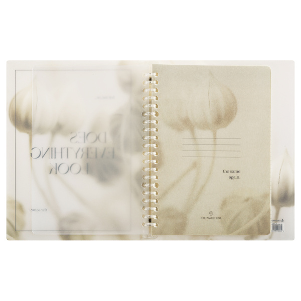 Тетрадь на кольцах 80л. "View" пласт. обложка Greenwich Line (Nrp80A5_38619)