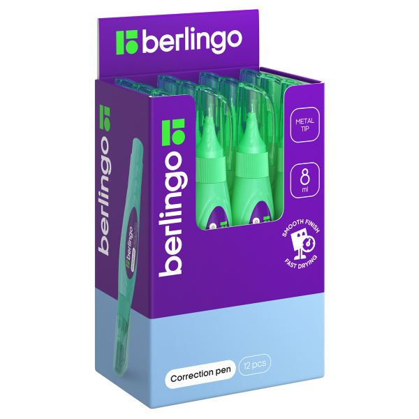 Корректирующий карандаш BERLINGO 08мл. металлический наконечник (KR_08010)