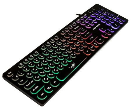 Игровая клавиатура USB Dialog Gan-Kata KGK-16U мембранная, подсветка, Black