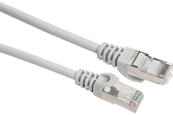 Патч-корд  1.0м  кат_5E FTP серый экранированный