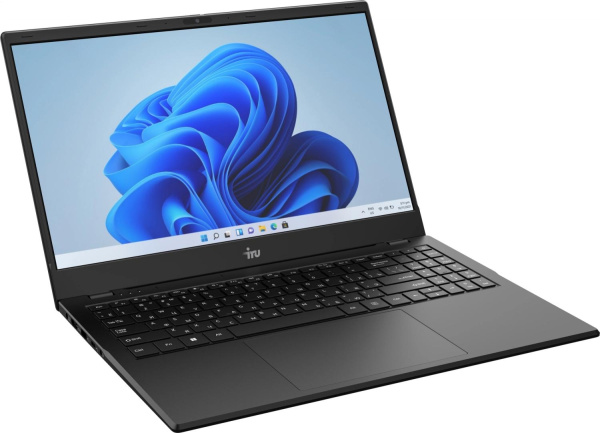 Ноутбук IRU Planio 15ING N-series N100 8Gb SSD512Gb Intel UHD Graphics 15.6" IPS FHD (1920x1080) FreeDOS black WiFi BT Cam 6000mAh (2058904)