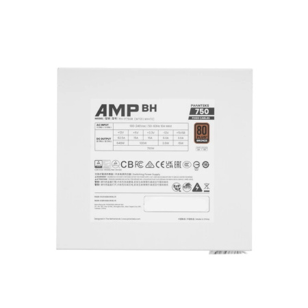 Блок питания 750Вт PHANTEKS AMP BH 750W White (ATX 3.1,APFC,120мм,3PCI-E,4SATA,80+Bronze)[PH-P750B_WT01]