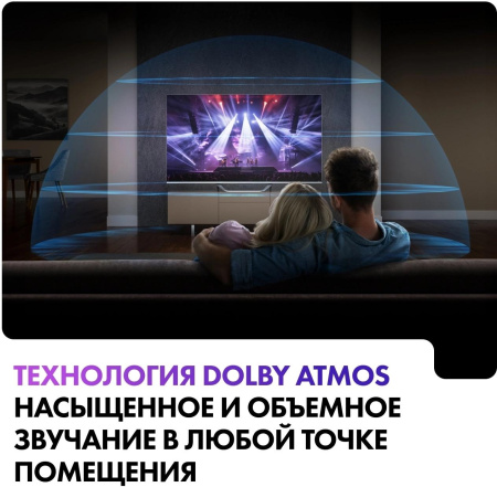 Телевизор QLED Haier 55" Smart TV S4 Frameless серый 4K Ultra HD 60Hz MEMC DVB-T DVB-T2 DVB-C DVB-S2 USB WiFi Smart TV