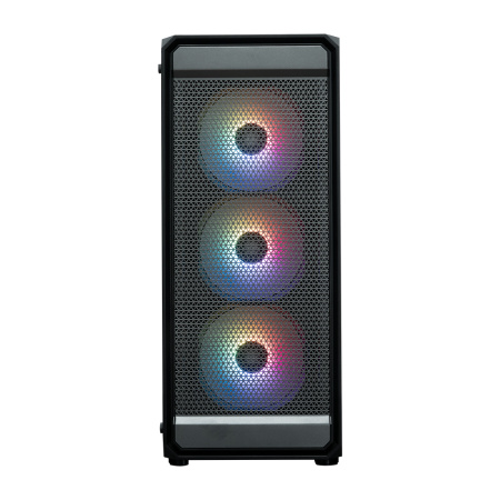 Корпус mATX Б_БП XASTRA A403 4ARGB Black (USB3.0,Audio,TG+Mesh,черный,PWM fans,4х120мм ARGB)[A403-4FC12A]