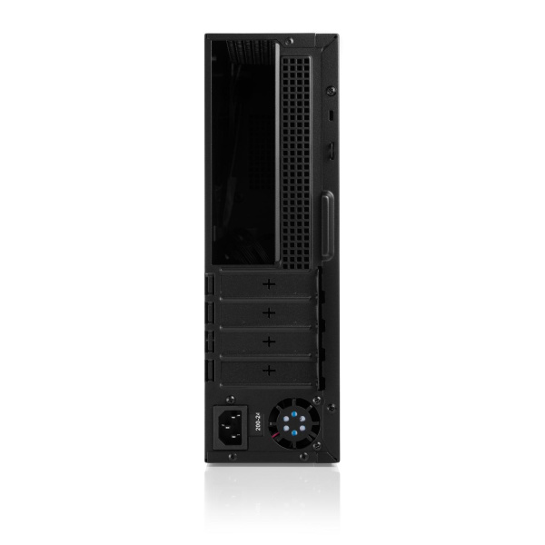 Корпус с блоком питания 400Вт./ Case Foxline mATX Desktop 400W FL-461 mATX case, black, w/PSU FLEX 400W, w/1xUSB3.0+1xType-C (USB2.0)