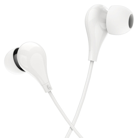 Гарнитура проводная BOROFONE BM24 вставные, кабель 1.2м, белый