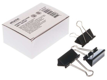 Зажимы для бумаг 25мм. Attache 12шт. (933326)