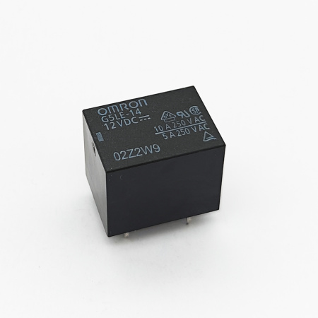 Реле электромагнитное DC 12в, 10а, SPDT, 22.5*16.5*19мм, Omron G5LE-14 12VDC
