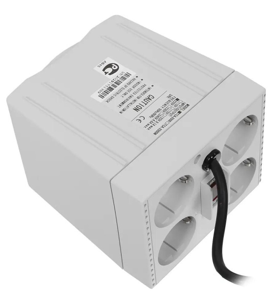 Стабилизатор напряжения Powercom TCA-2000 1000Вт 2000ВА черный