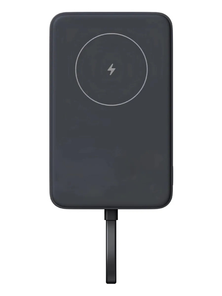 Аккумулятор внешний 10000_mAh Xiaomi 33W Magnetic Power Bank Gray со встроенным кабелем (BHR9823GL)