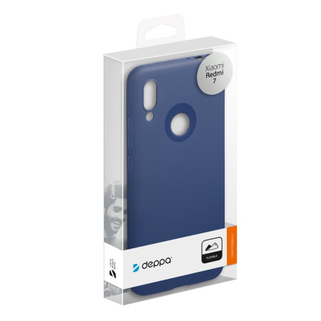 Накладка для Xiaomi Redmi 7 Deppa Gel Color Case синяя (87144)