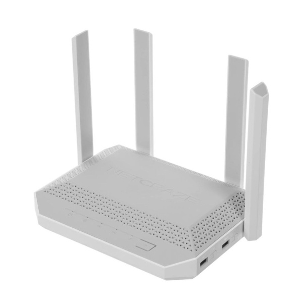 Маршрутизатор Netcraze Giga (NC-1012) AX3000 802.11n/ac/ax 574+2402_Mbps 2.4 /5/6 Ггц 5xLAN_1000_Mbps,2x USB,SFP