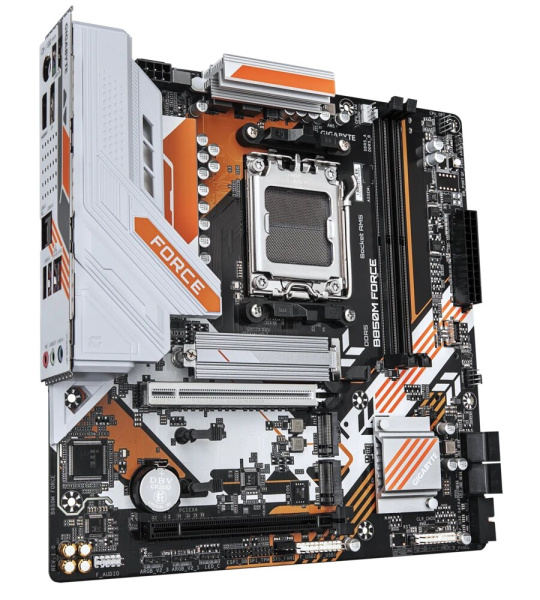 Мат.плата SocAM5 AMD B850 GIGABYTE B850M FORCE (mATX,2DDR5,3M.2,2PCI-E16,HDMI,DP,PC9600)