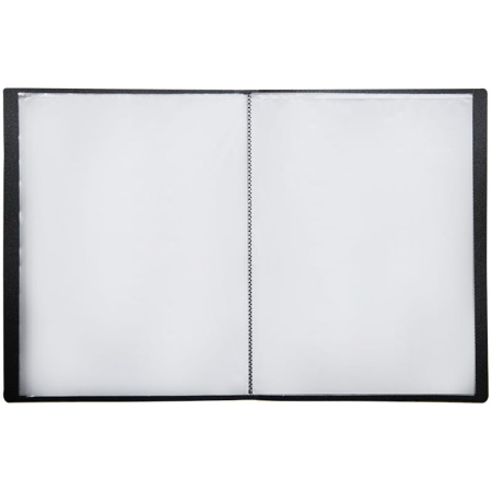 Папка с 20 вкл. OfficeSpace 17мм, 400мкм. черная (F20L1_283)