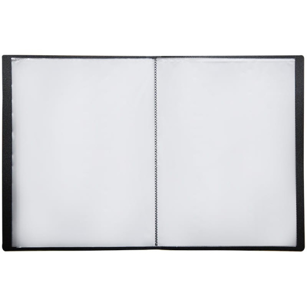 Папка с 20 вкл. OfficeSpace 17мм, 400мкм. черная (F20L1_283)