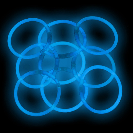 Браслет световой синий 3шт. (Ч06108)