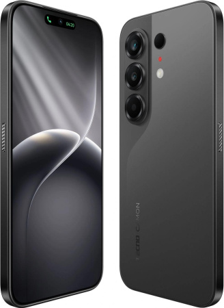 Смартфон Tecno Camon 50 256Gb 8Gb черный моноблок 3G 4G 2Sim 6.78" 1208x2644 Android 16 50Mpix 802.11 a/b/g/n/ac NFC GPS GSM900/1800 GSM1900 Protect FM