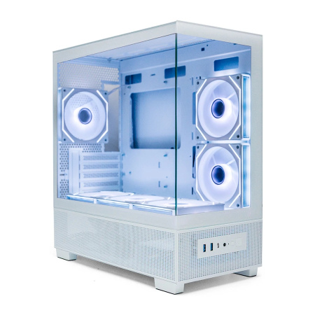 Корпус mATX Б_БП XASTRA Q500M 6ARGB-C10-UC White (USB3.0,Audio,белый,6х120мм ARGB,ARGB+PWM HUB 10port,Type-C,CPU Cooler до 160мм, VGA до 405мм,"аквари