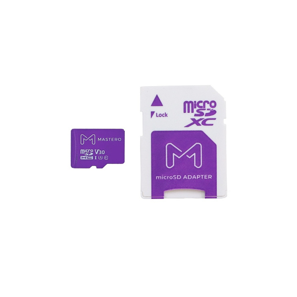 Карта памяти MicroSDXC 128Gb Mastero Class10 UHS-I U3 [MB-128-MSD] (SD адаптер)