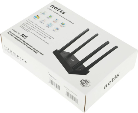 Маршрутизатор Netis N5 AC1200 802.11n/ac 867+300_Mbps 2xLAN 3G/4G 1xUSB 2.0