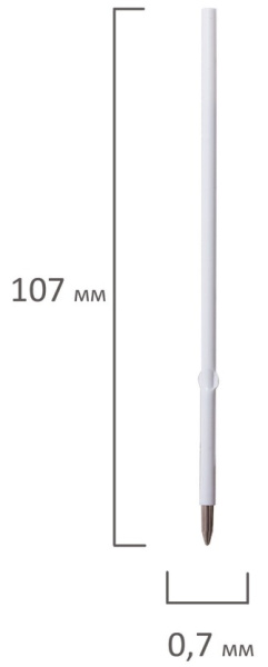 Стержень шариковый BRAUBERG евро с ушками, синий, 107мм. (170123)