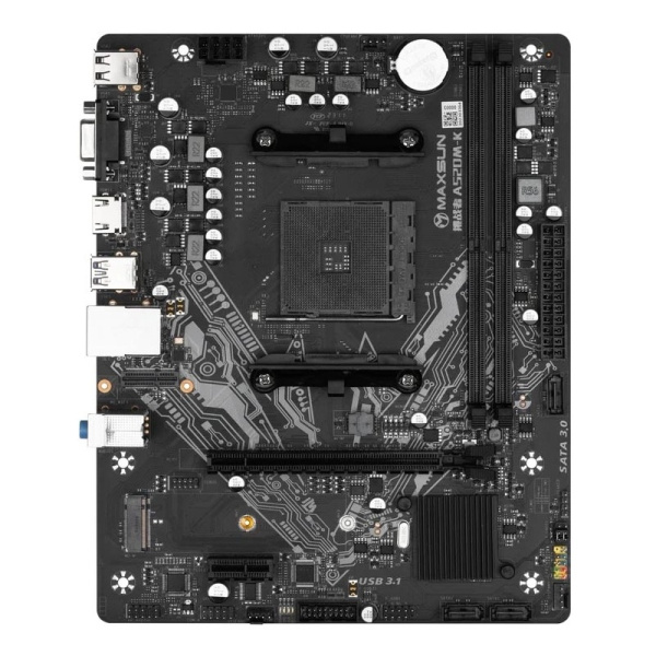 Мат.плата SocAM4 AMD A520 MAXSUN Challenger A520M-K (mATX,2DDR4,M.2,PCI-E16,PCIE-E,HDMI,VGA,PC3200)