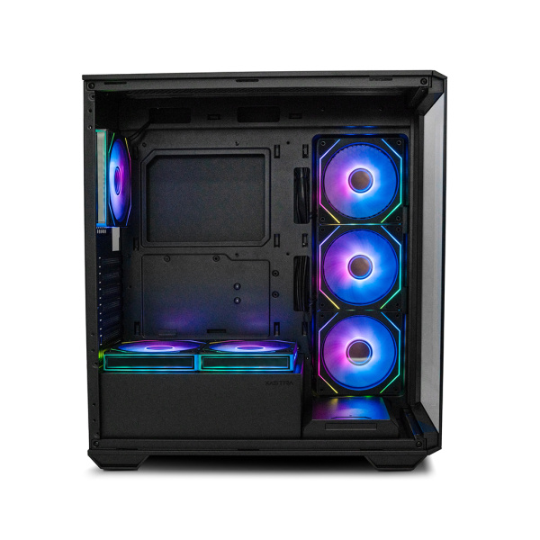 Корпус ATX Б_БП XASTRA Q600 6ARGB-C10 Black (USB3.0,Audio,черный,6х120мм ARGB,ARGB+PWM HUB 10port,CPU Cooler до 170мм, VGA до 400мм,"аквариум")