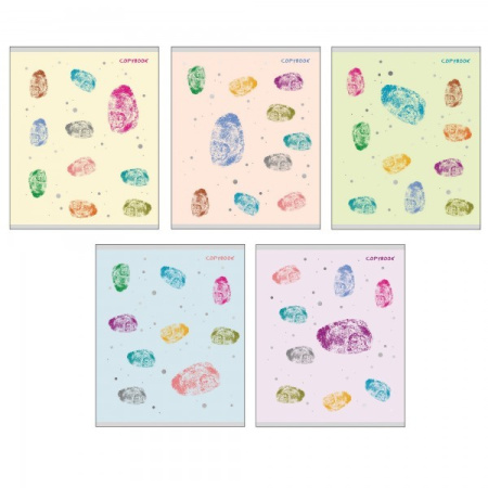 Тетрадь 48л. кл. "Забавные отпечатки" Канц-Эксмо ТКФЛ486192