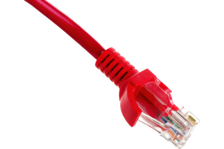 Патч-корд  0.3м кат_5E UTP красный