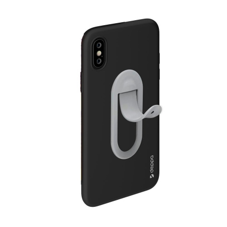 Подставка/автодержатель Click Holder для смартфона, силикон, серый, Deppa