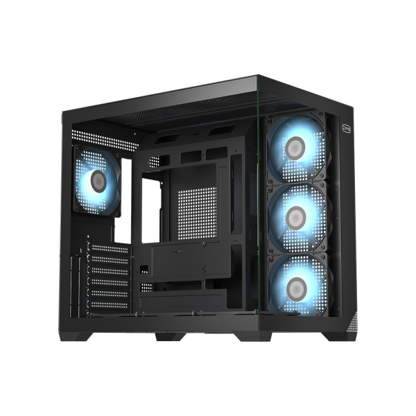 Корпус без блока питания/ Case PCCooler C3T700 ARGB BK, Midi-Tower, TG, 4x120mm ARGB, 1xUSB-A 3.0 + 1xUSB-A 2.0 + 1xUSB-C, ATX, mATX, mITX Black