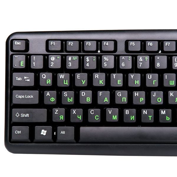 Клавиатура USB Nakatomi Navigator  KN-02U мембранная, 104 клавиш, Black