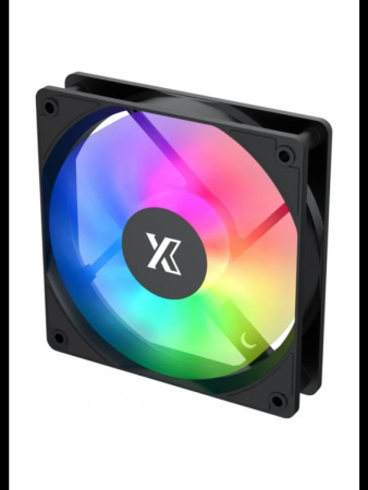 Кулер в корпус 120х120х25 XASTRA FC120B ARGB Black reverse (600-1500prm/4pin/PWM/57CFM/26дБ/ARGB) box [FC120-1BA-SRX-GL]