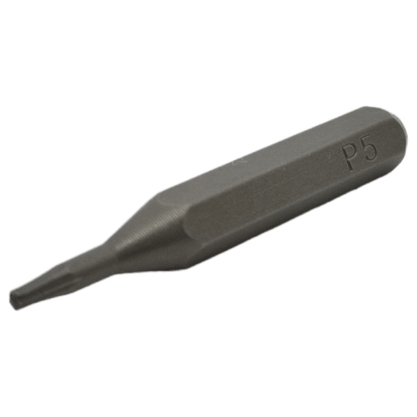 Бита Pentalobe P1.2 l=28мм S2 (под патрон Hex 4мм) Kingeser