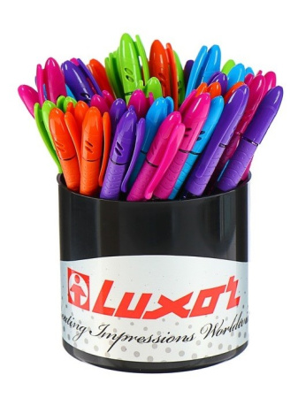 Ручка шариковая LUXOR "Spark II" синяя игольч. 0.7мм, ассорти (31070/50 Tub)