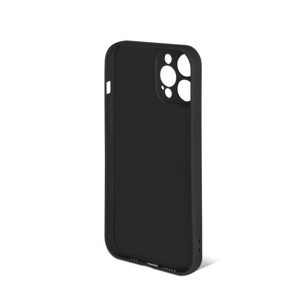 Чехол силиконовый с микрофиброй для iPhone 13 Pro DF iOriginal-11 (black)