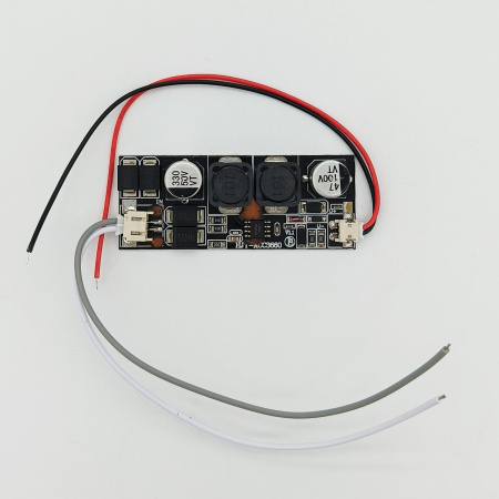 Драйвер светодиодный (LED) AC/DC-DC  300мА, out30..80в, in12..24в, 18вт, без корпуса