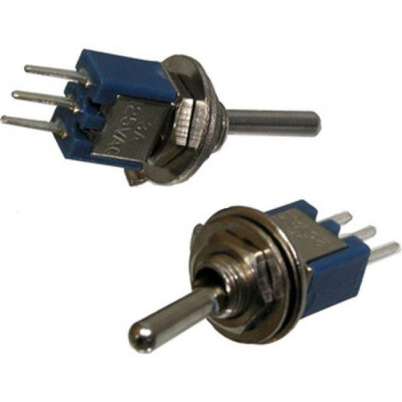 Переключатель тумблерный ON-ON, SPDT, 8.2*5.2мм М5, AC 250в, 1а, SMTS-102