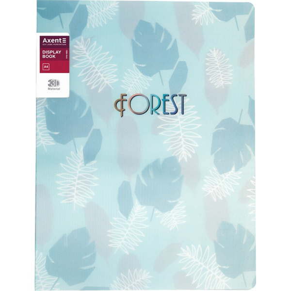 Папка с 20 вкл. Axent "Forest" бирюзовая (1320-16-A)