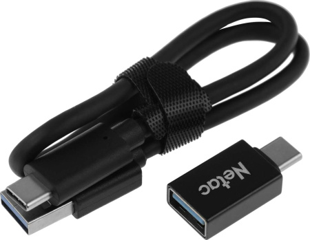 Внешний SSD диск USB3.2 Type-C 2Tb Netac Z SLIM (NT01ZSLIM-002T-32BK) черный,алюминий