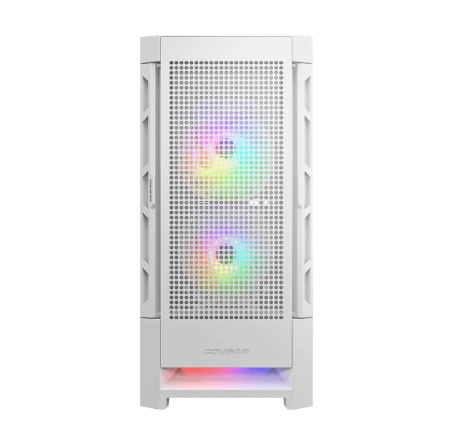 Корпус ATX Б_БП  Cougar Airface RGB White (USB, Audio, 2x140mm, 1x120mm ARGB Fan Hub,белый) [Airface