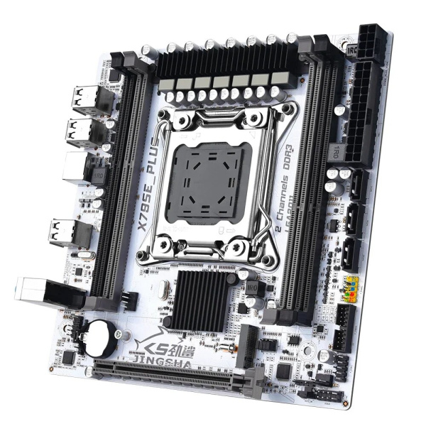 Материнская плата с процессором и памятью Jingsha X79 SE Plus LGA2011 (4 RAM SLOTS), Xeon E5-2650v2, DDR3 32GB (2х16Gb), Socket adaptor included, Reta