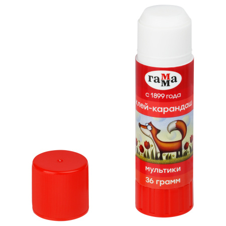 Клей-карандаш Гамма "Мультики" 36г. (1582022.36)