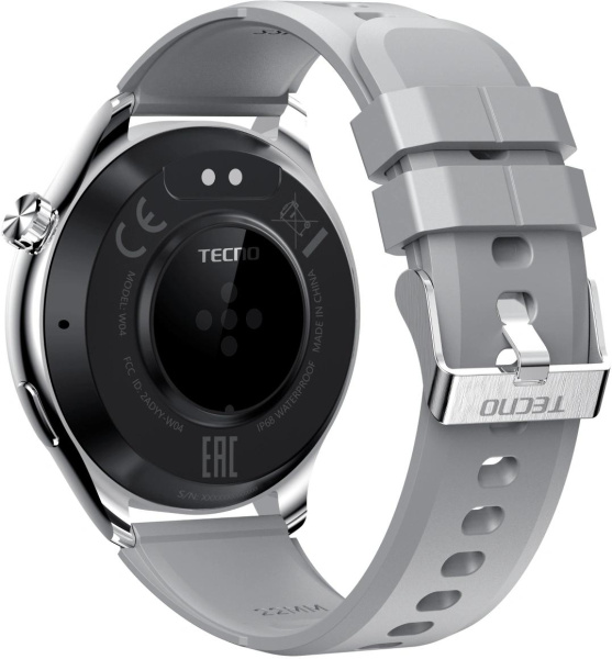 Смарт-часы Tecno Watch 4 1.43" AMOLED корп.серебристый (W04)