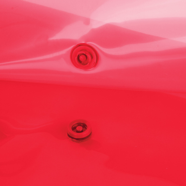 Папка-конверт на кнопке STAFF А4 прозрачная, красная (225172)